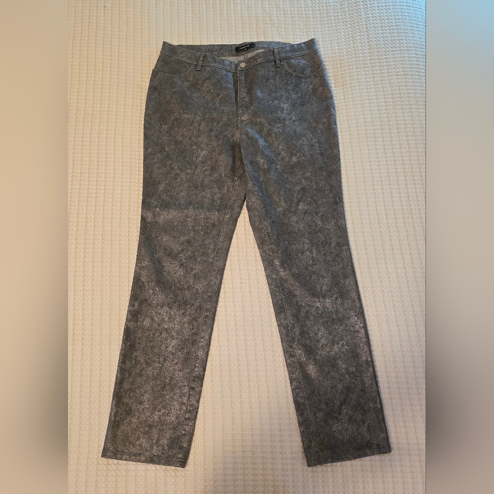 Lafayette 148 silver jeans size 12 EUC